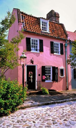 facade maison rose