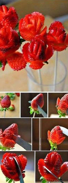 fraise fleur